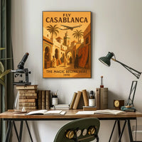 Fly Casablanca The Magic Begins Here Poster