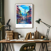 Tokyo Skytree Cherry Blossom Vibrance Urban or Cityscape Poster