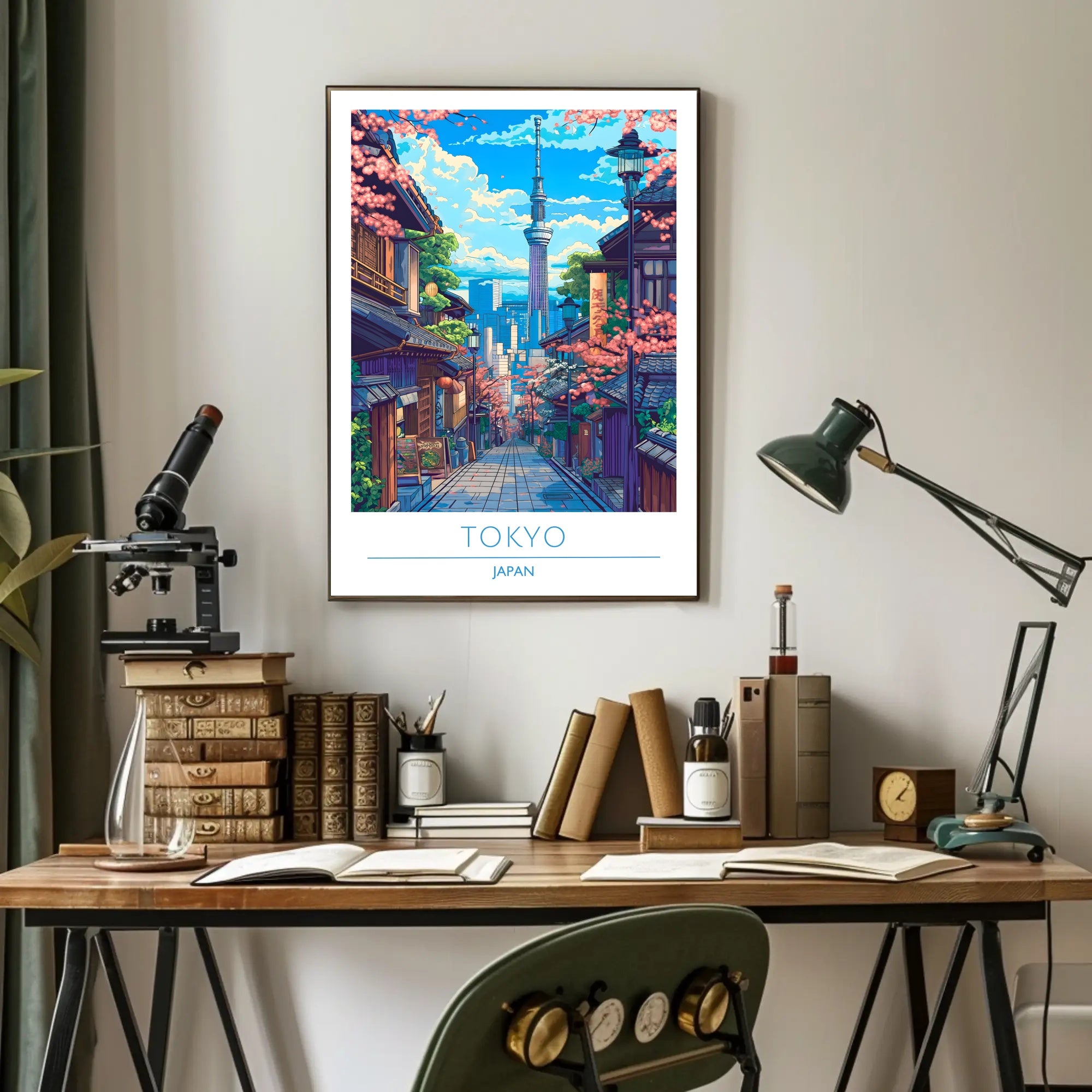 Tokyo Skytree Cherry Blossom Vibrance Urban or Cityscape Poster