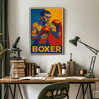 Vibrant Boxer Poster