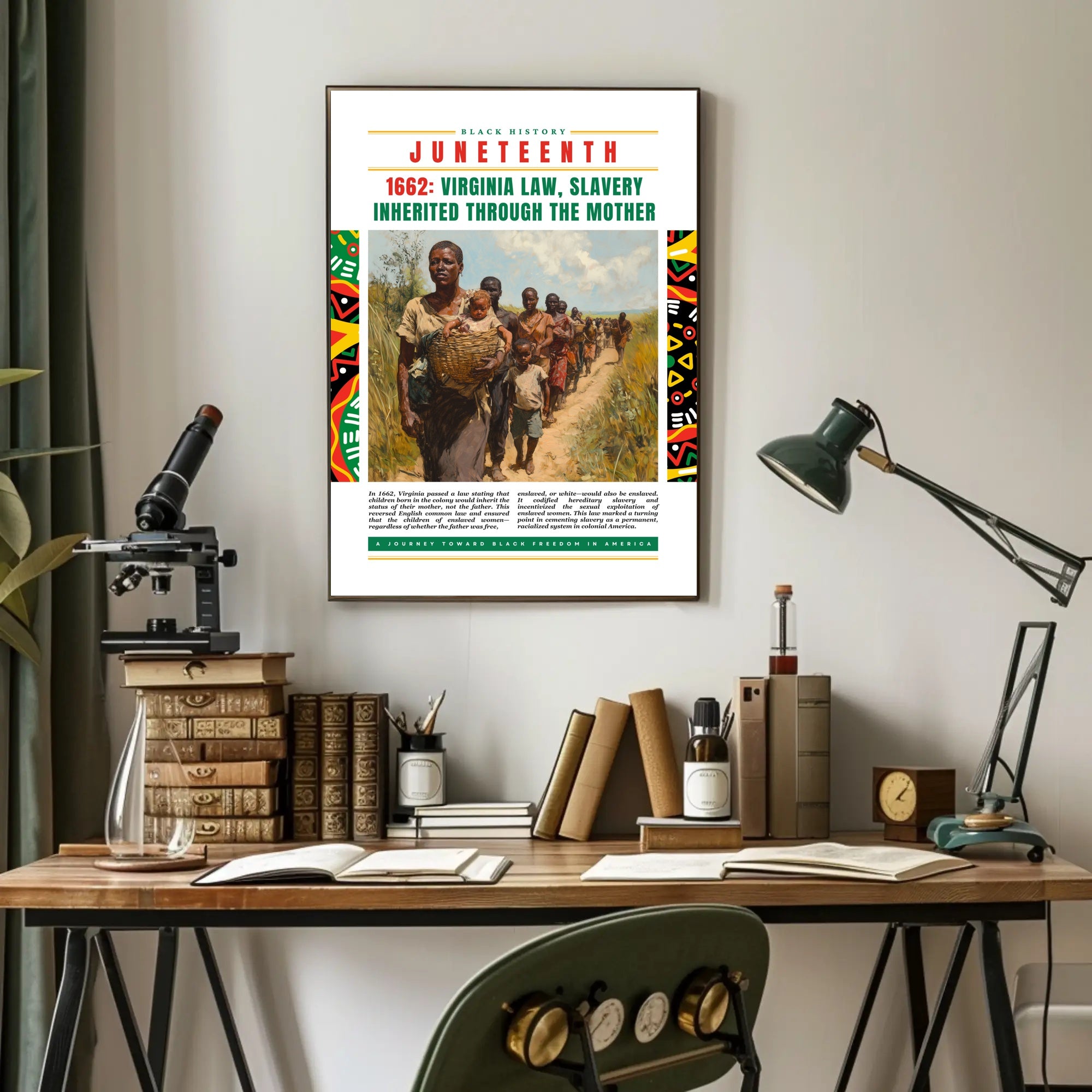 Black History Journey: Educational or Infographic Poster