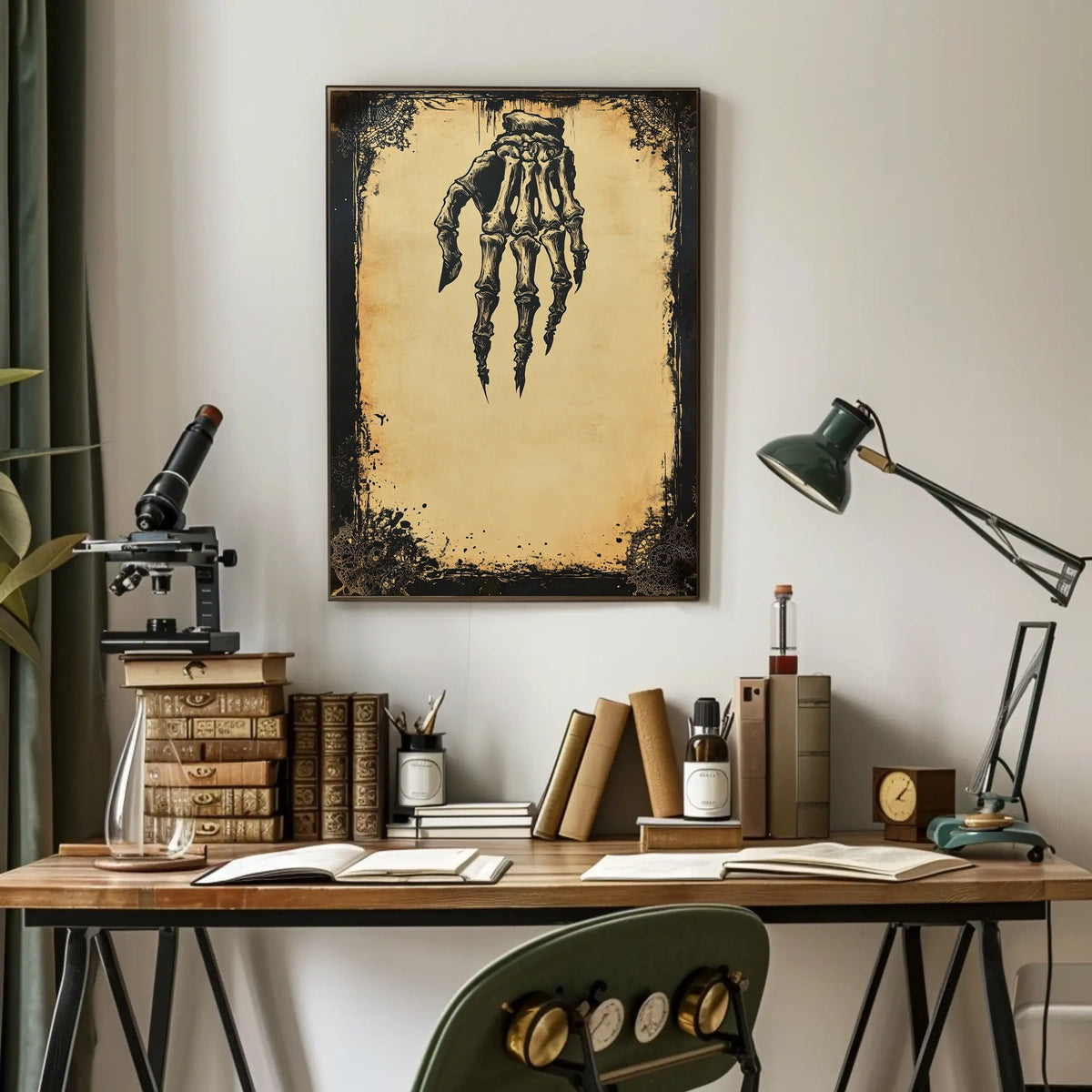 The Grim Reach Artistic Skeleton Poster