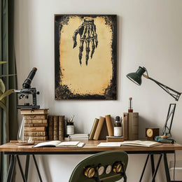 The Grim Reach Artistic Skeleton Poster