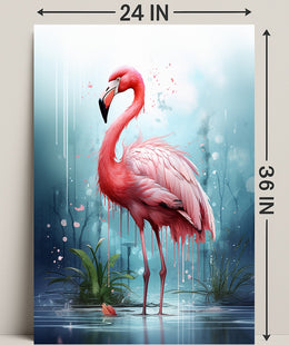 The Majestic Flamingo Poster