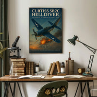 Curtiss SB2C Helldiver: WWII Poster Classic