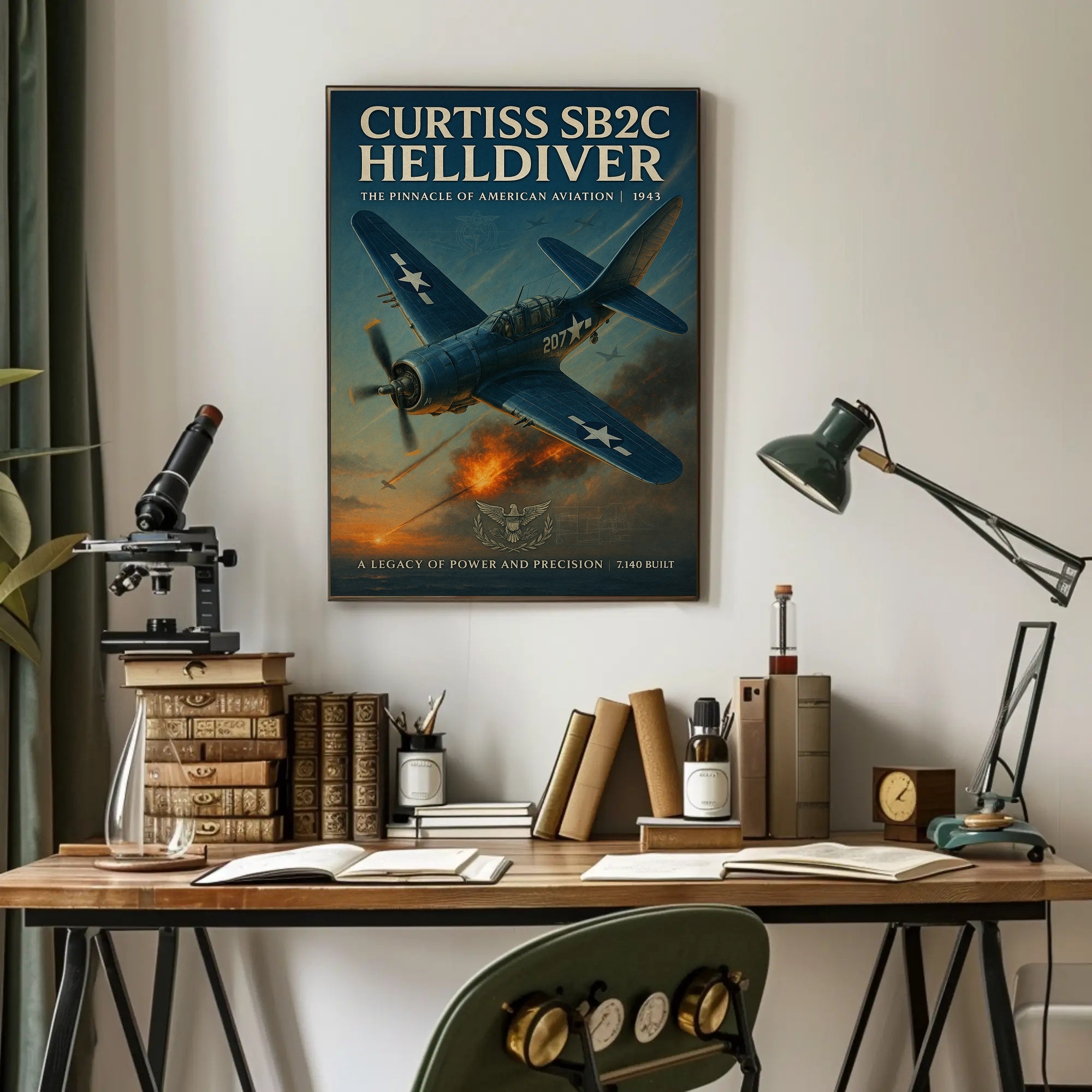 Curtiss SB2C Helldiver: WWII Poster Classic