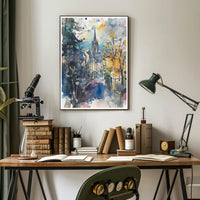 Autumn in Town Poster PosterGoat
