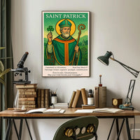 Saint Patrick Patron of Ireland Poster PosterGoat