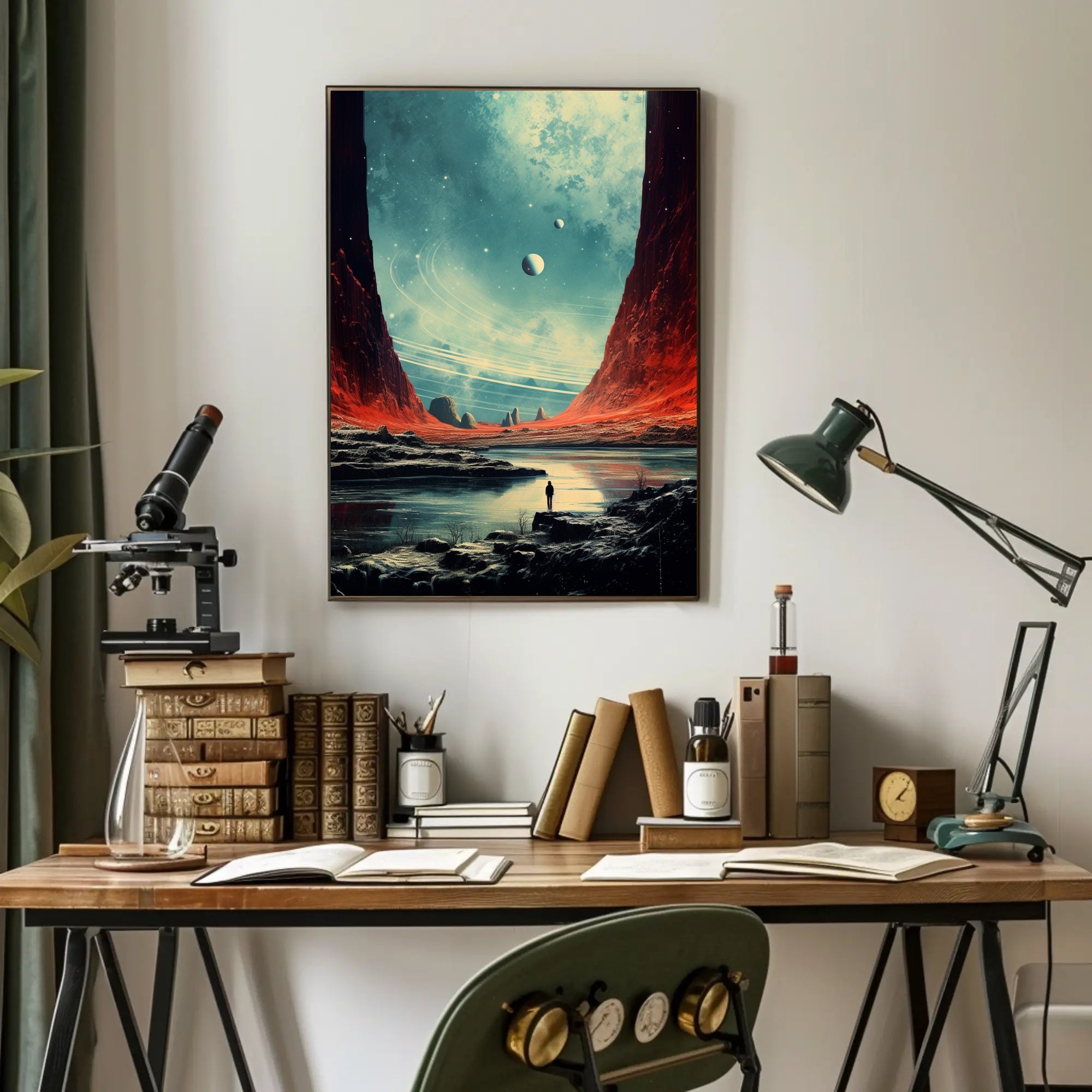Cosmic Landscape Exploration Poster PosterGoat