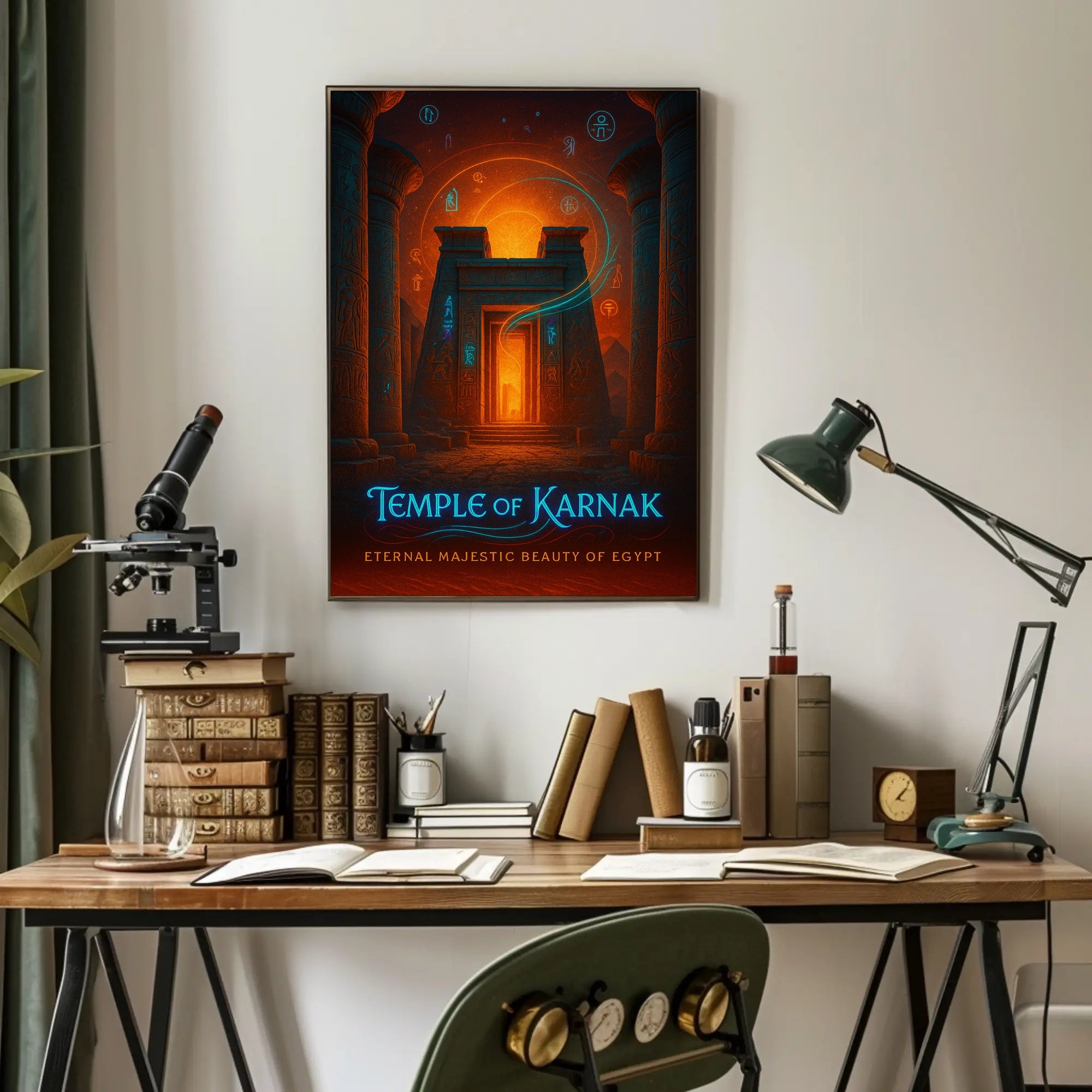 Majestic Temple of Karnak Cultural or Heritage Poster