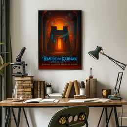 Majestic Temple of Karnak Cultural or Heritage Poster