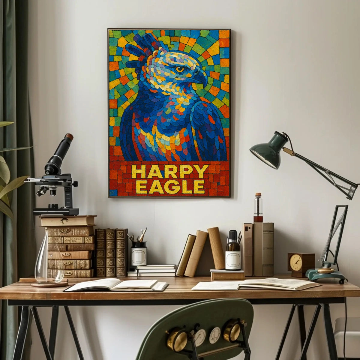 Harpy Eagle Mosaic Poster
