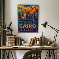 Cairo, Egypt Vibrant Mosaic Poster