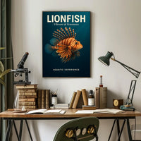 Lionfish Vibrant Venomous Poster