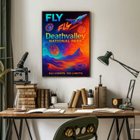 Fly to Death Valley National Park Poster