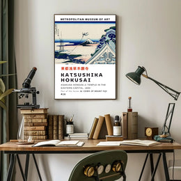 Katsushika Hokusai Asakusa Hongan-ji Temple Poster