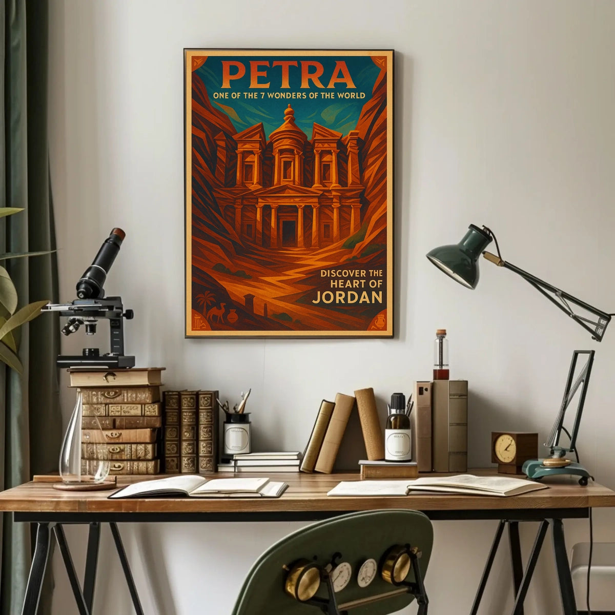 Petra One of the 7 Wonders of the World Poster