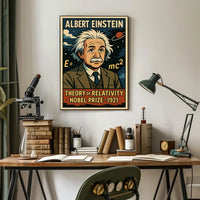 Einstein Relativity Vision Vintage Poster