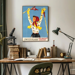 Switzerland For Winter Sunshine Poster