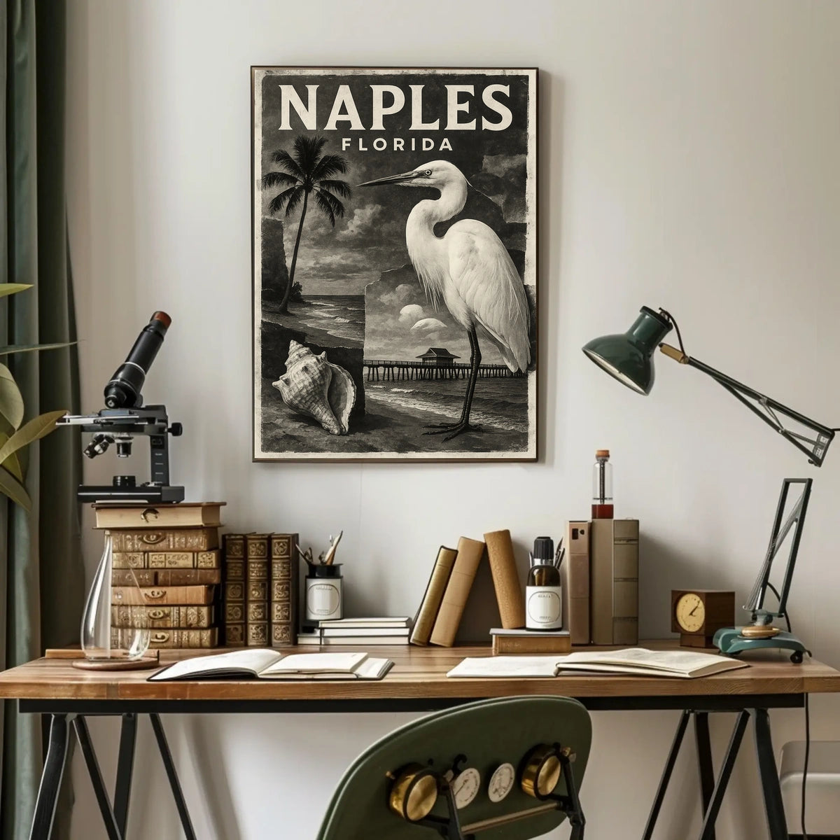 Naples Florida Coastal Serenity Poster Wall Art Beachside