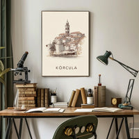 Korčula A Timeless Cityscape Poster