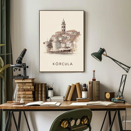 Korčula A Timeless Cityscape Poster