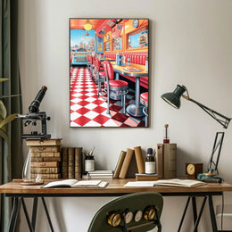 Nostalgic Diner Vibes Poster