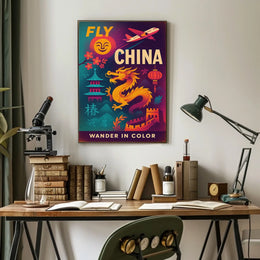 Fly China Wander in Color Poster