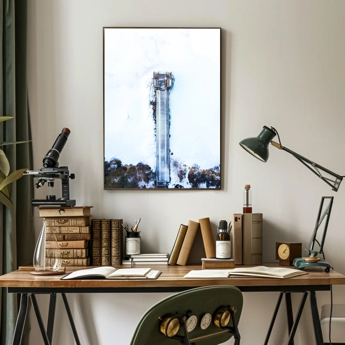 Majestic Mountain Waterfall Poster