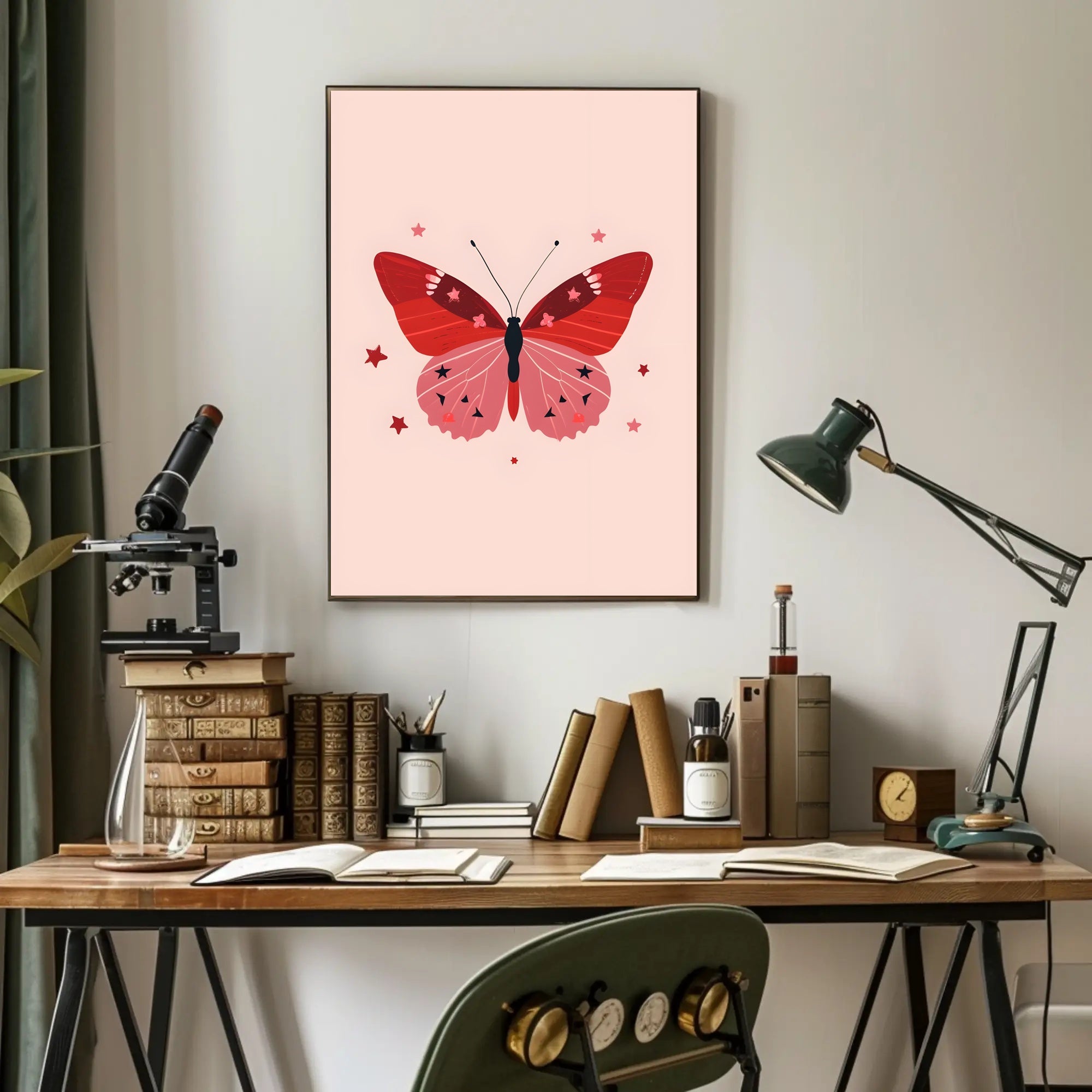 Whimsical Butterfly Art Print: Abstract or Artistic Poster PosterGoat
