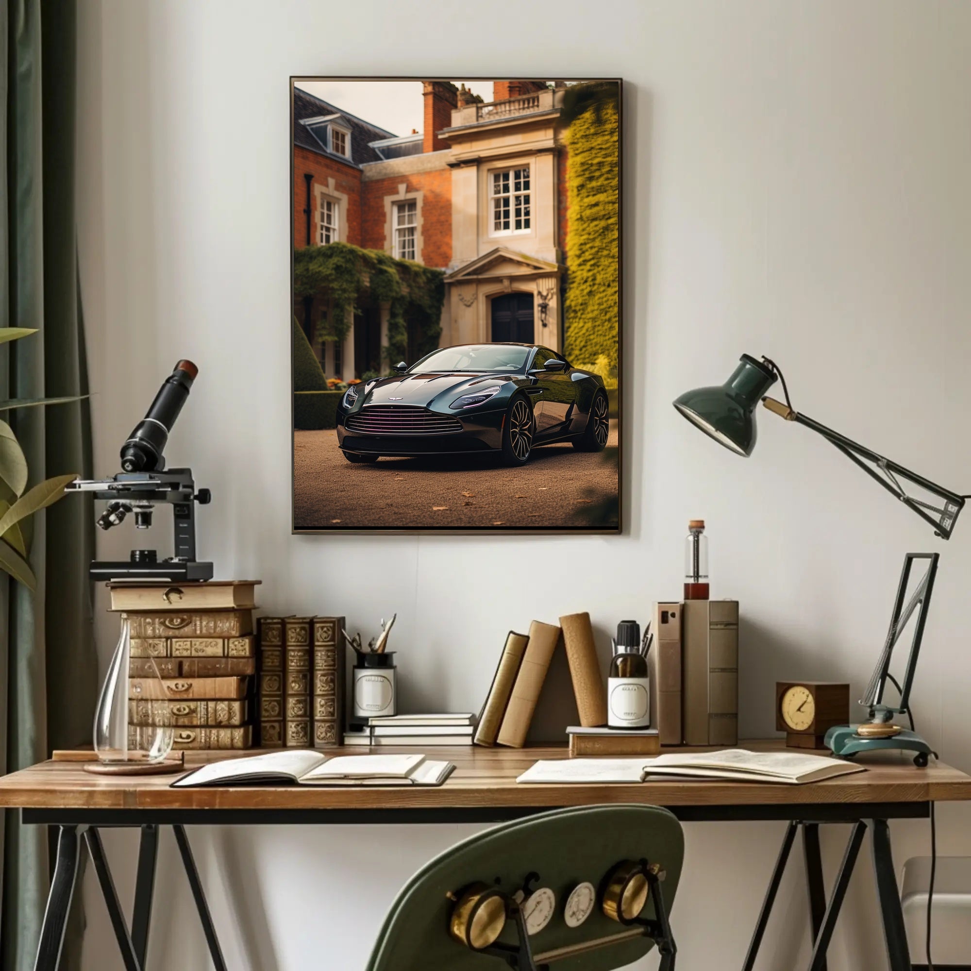 Luxurious Sports Car Elegance Modern Artistic Poster