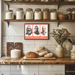 Marx, Engels, and Lenin Guiding Principles Poster