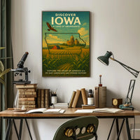 Discover Iowa A Land of Abundance Poster