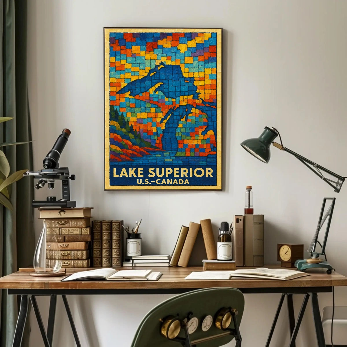 Lake Superior Mosaic Poster