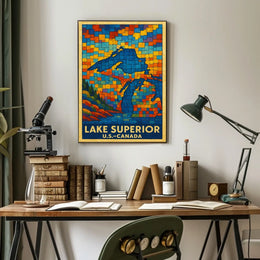 Lake Superior Mosaic Poster
