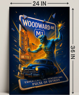 Experience the Heritage and Pulse of Detroit Poster PosterGoat