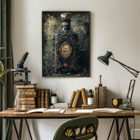 Mystical Dark Bottle Artistic Poster