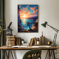 Coastal Sunset Serenity Poster