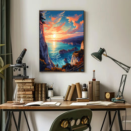 Coastal Sunset Serenity Poster