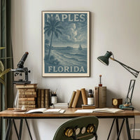 Naples Florida Poster Wall Art Beach Vibes Seaside Decor