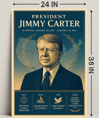 Jimmy Carter Leadership Gallery Print PosterGoat