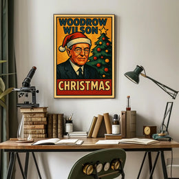 Woodrow Wilson Christmas Poster