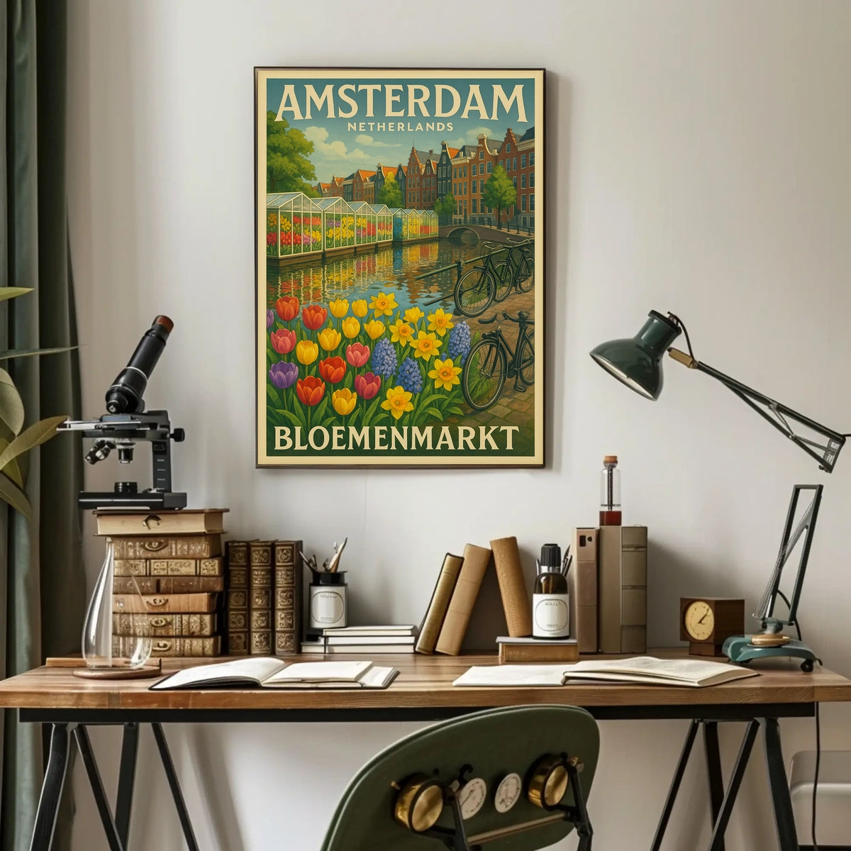 Amsterdam Bloemenmarkt Poster