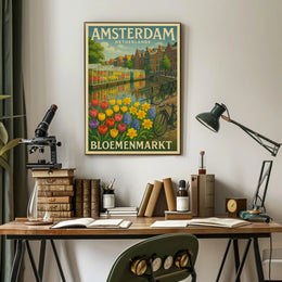 Amsterdam Bloemenmarkt Poster