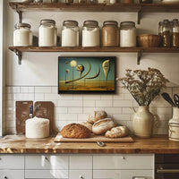Surreal Birdscape in Otherworldly Realm: Abstract or Artistic Poster