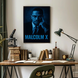 Malcolm X Portrait Poster