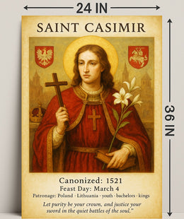 Saint Casimir Poster PosterGoat