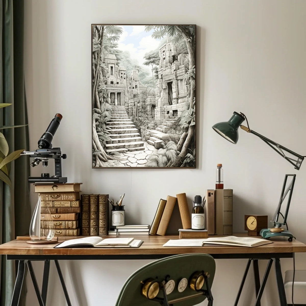 Ancient Ruins Design: Cultural or Heritage Poster