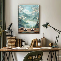 Vintage Silhouette Art Deco Style Poster