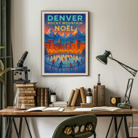 Denver Rocky Mountain Noël Poster